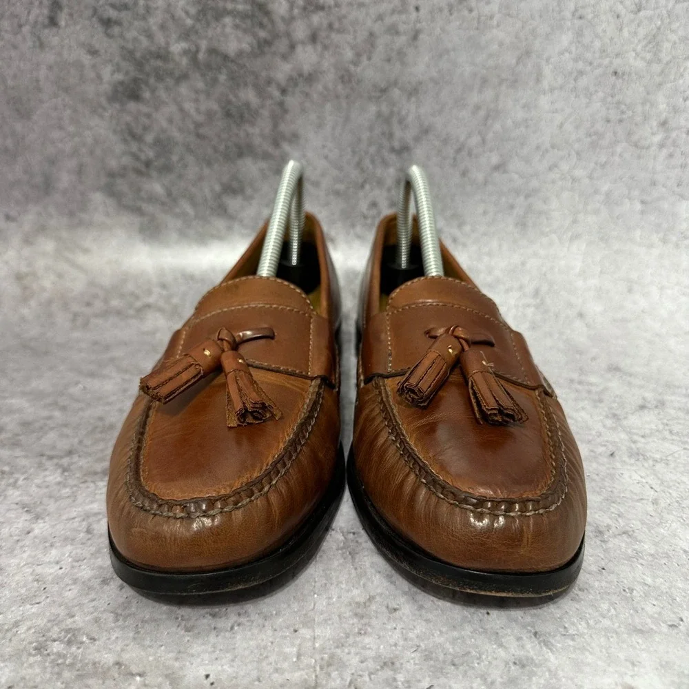Cole Haan Pinch Tassel Loafer Mens 8.5 Brown Air C06982 Leather Slip On Dress